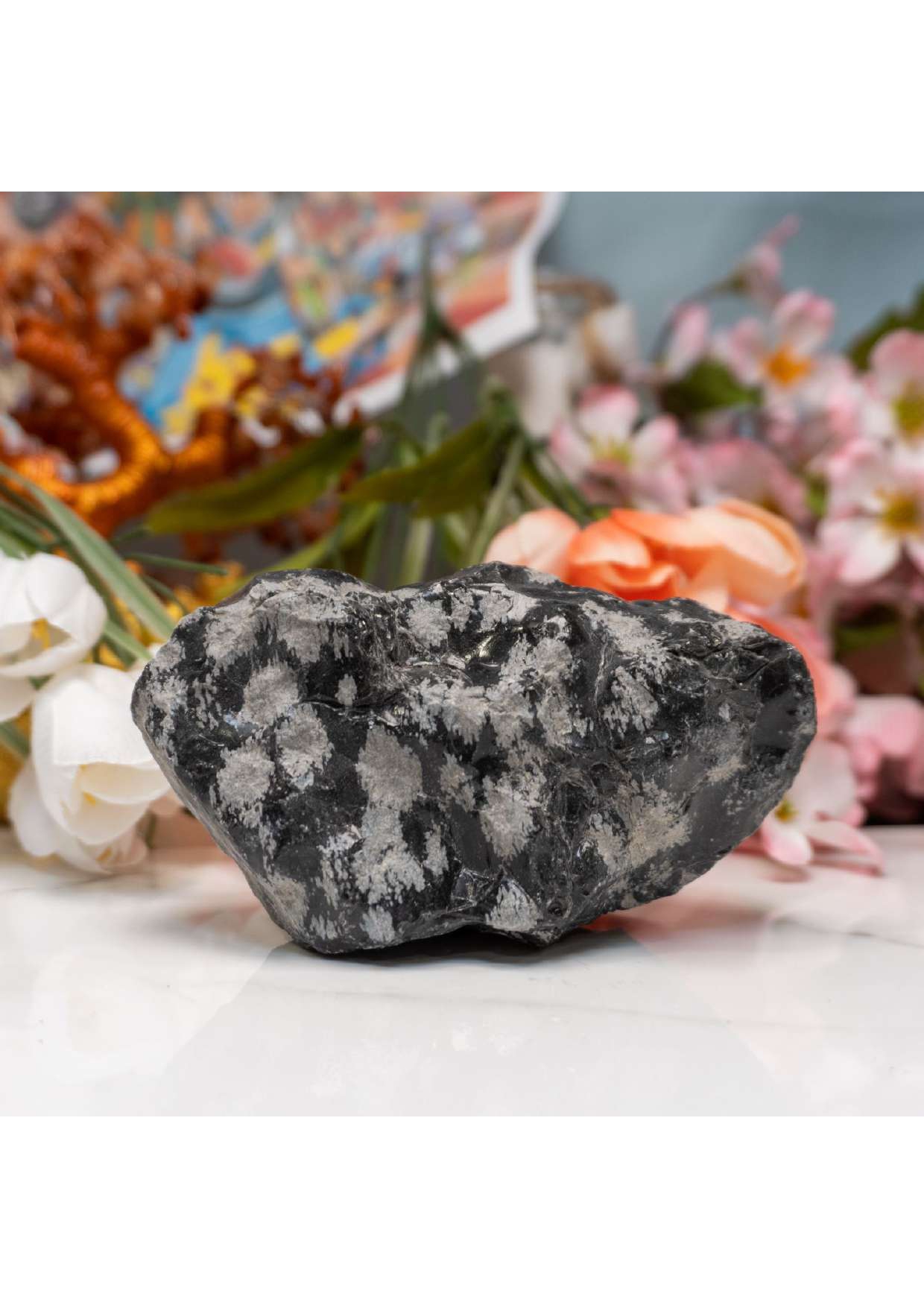 Snowflake Black Obsidian Raw Crystals